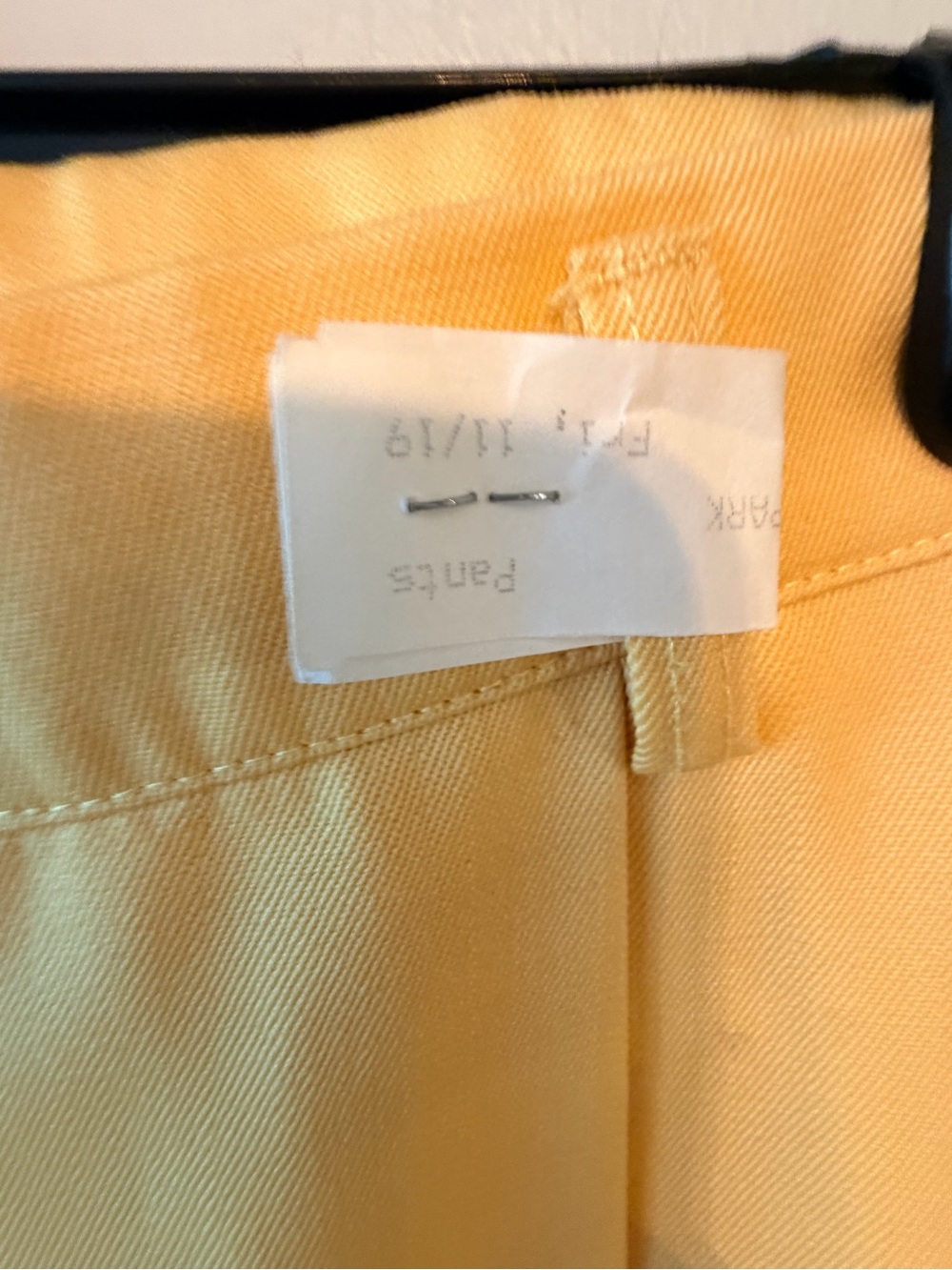 Vintage Pure Virgin Wool Trousers High Rise Tailored Pants Yellow - Picture 3 of 7